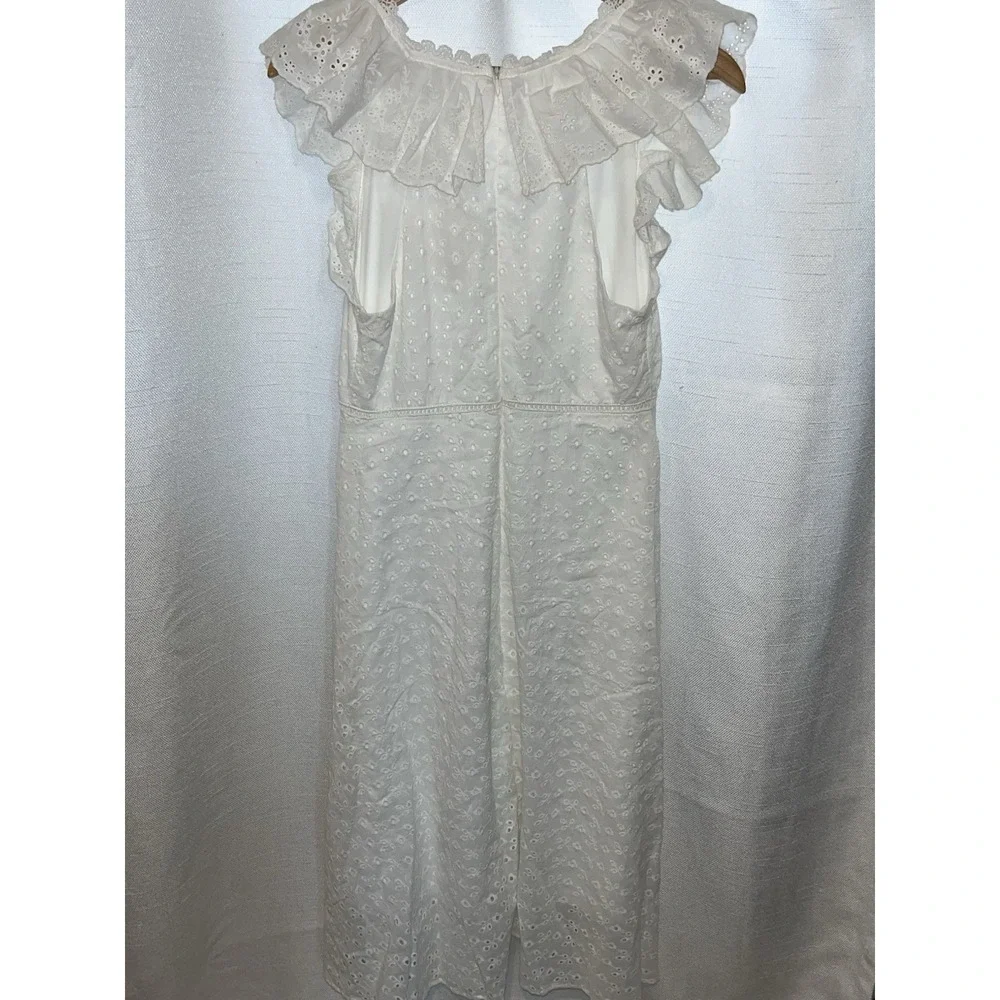 Francescas Blue Rain Eyelet Lace Dress Med Flutter Coquette Girly Romantic Frill
